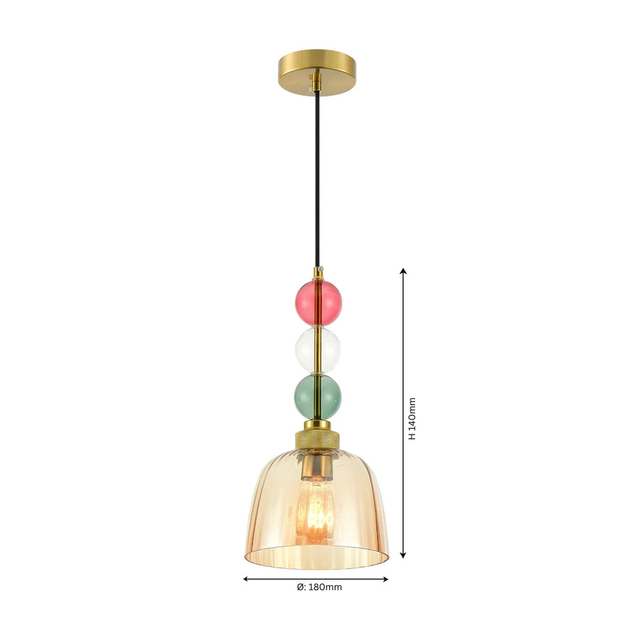 Infinity Gemstone Hanging Light