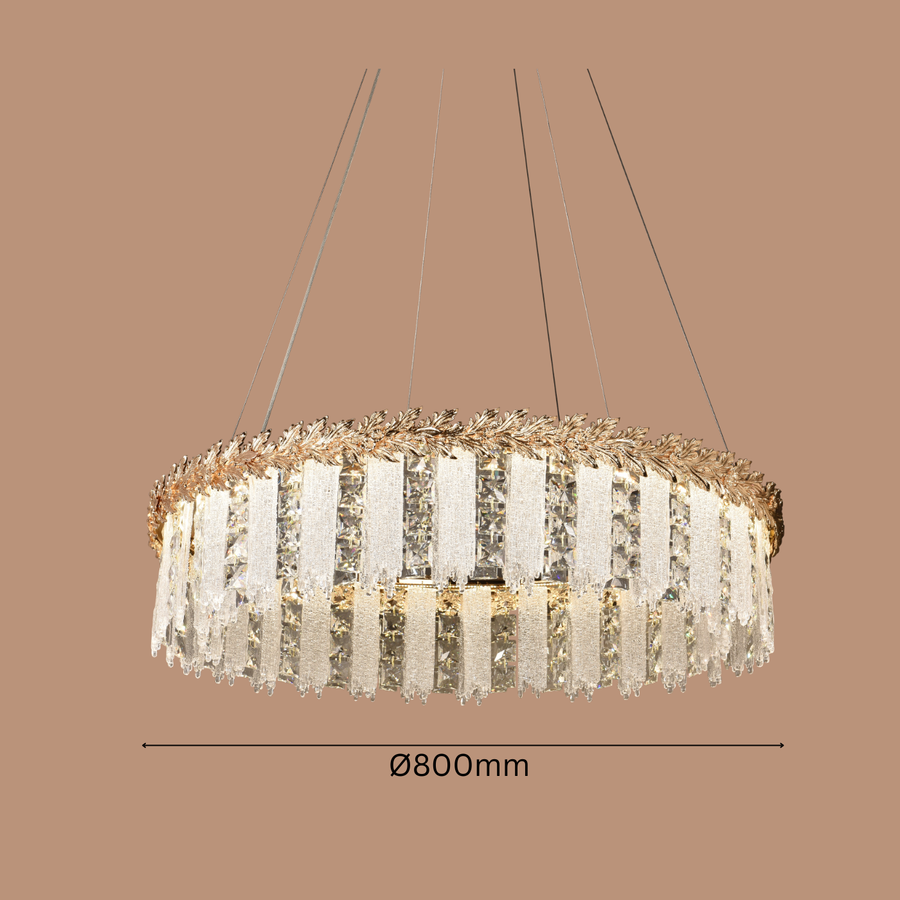 The Laurel Frost Chandelier