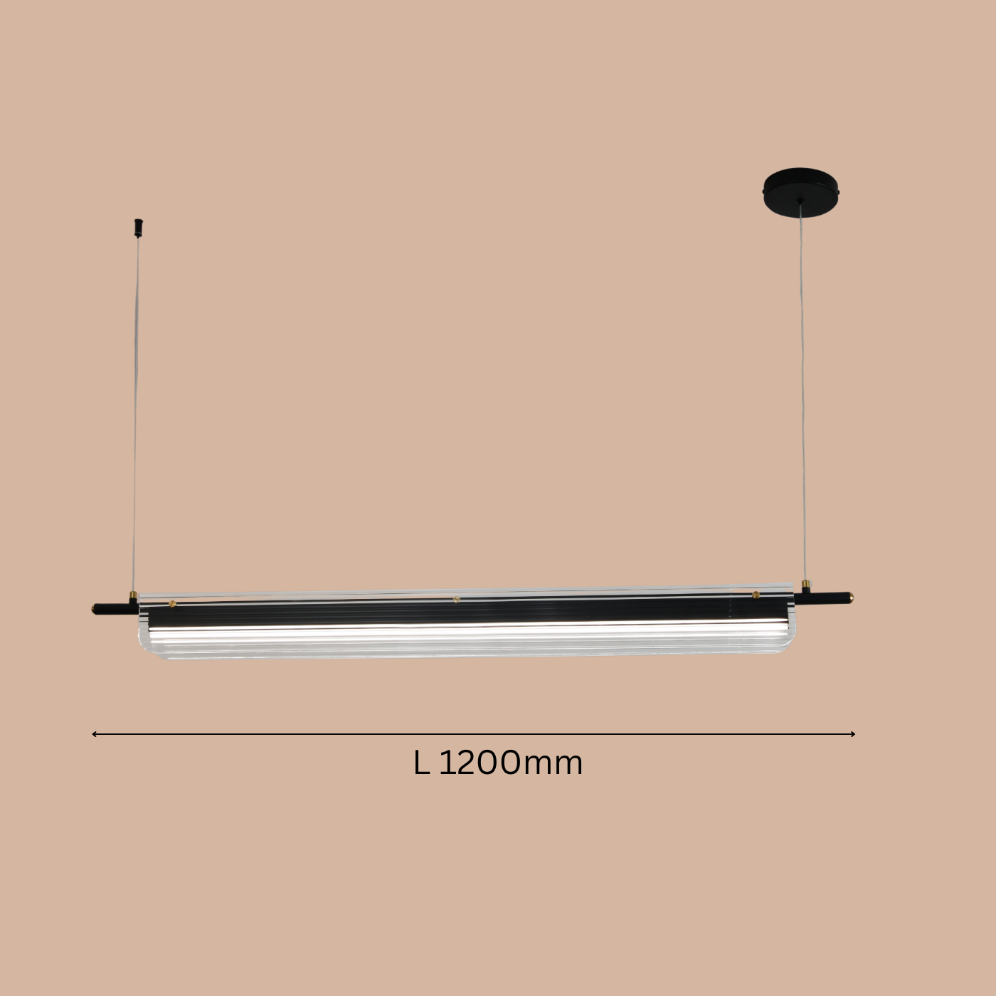 Prisma Fluted Linear Pendant