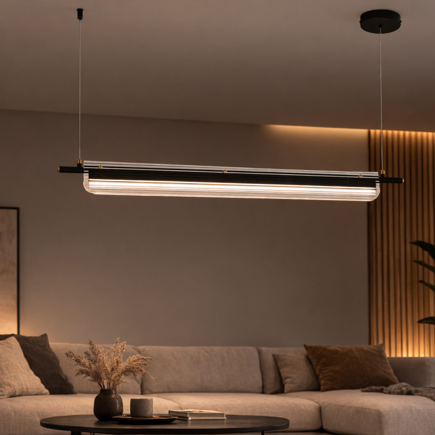 Prisma Fluted Linear Pendant