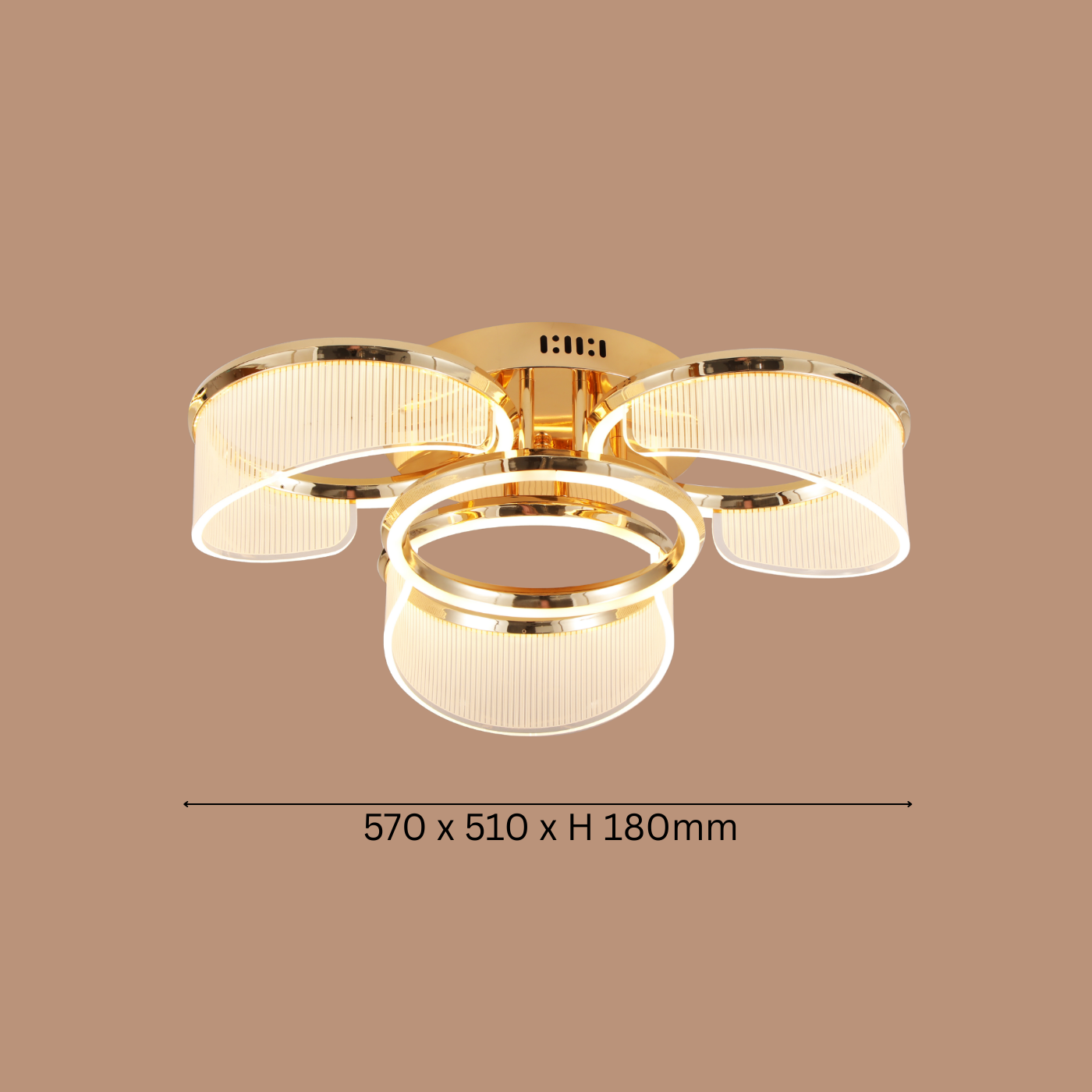 Golden Halo Ceiling Light