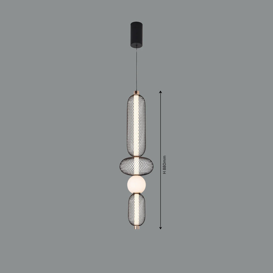 Mesh & Glow A Hanging Light
