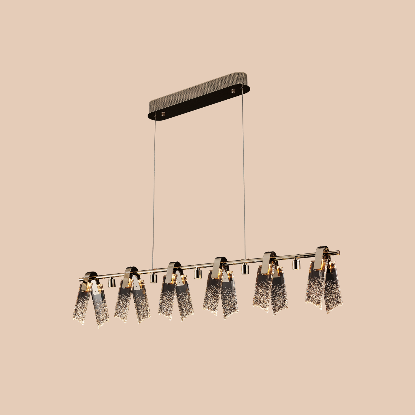 Staccato Crystal Linear Pendant