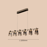 Staccato Crystal Linear Pendant