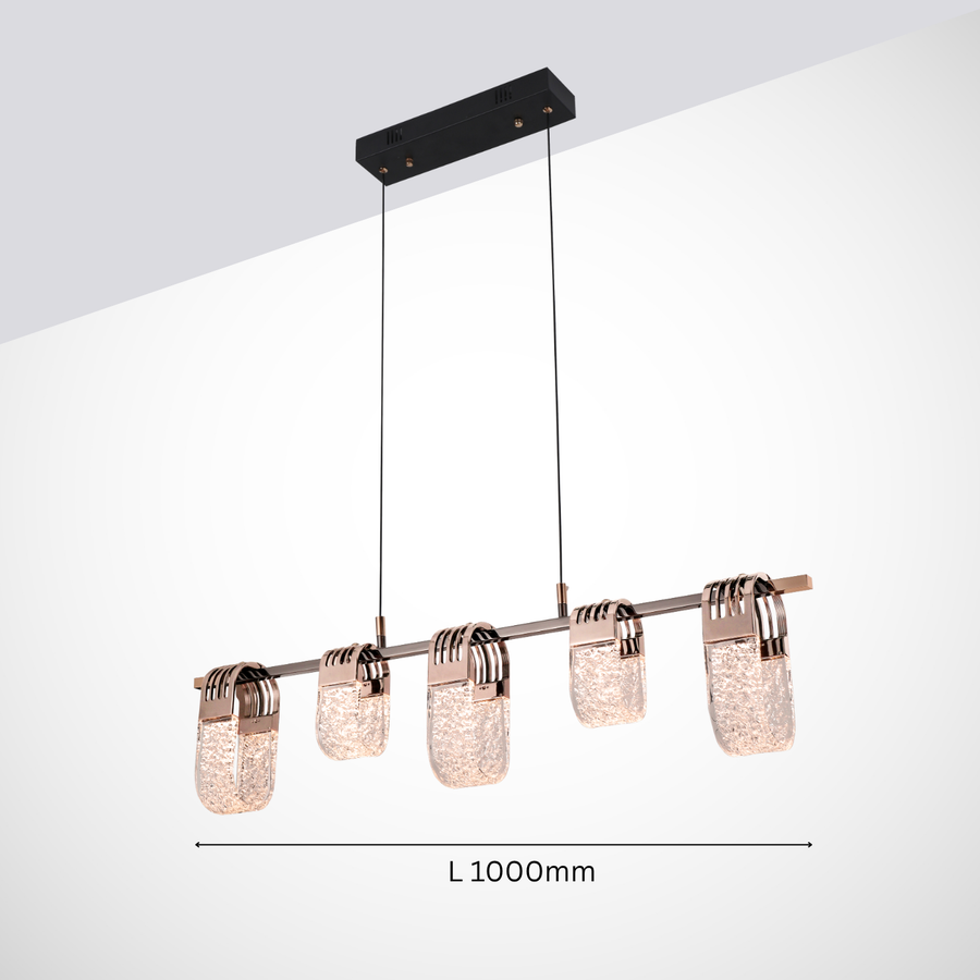 The Helix Linear Island Pendant