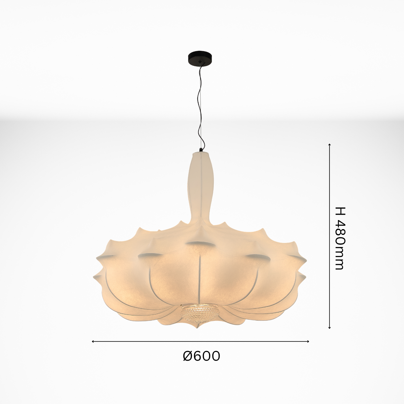 The Nimbus Crown Pendant Light