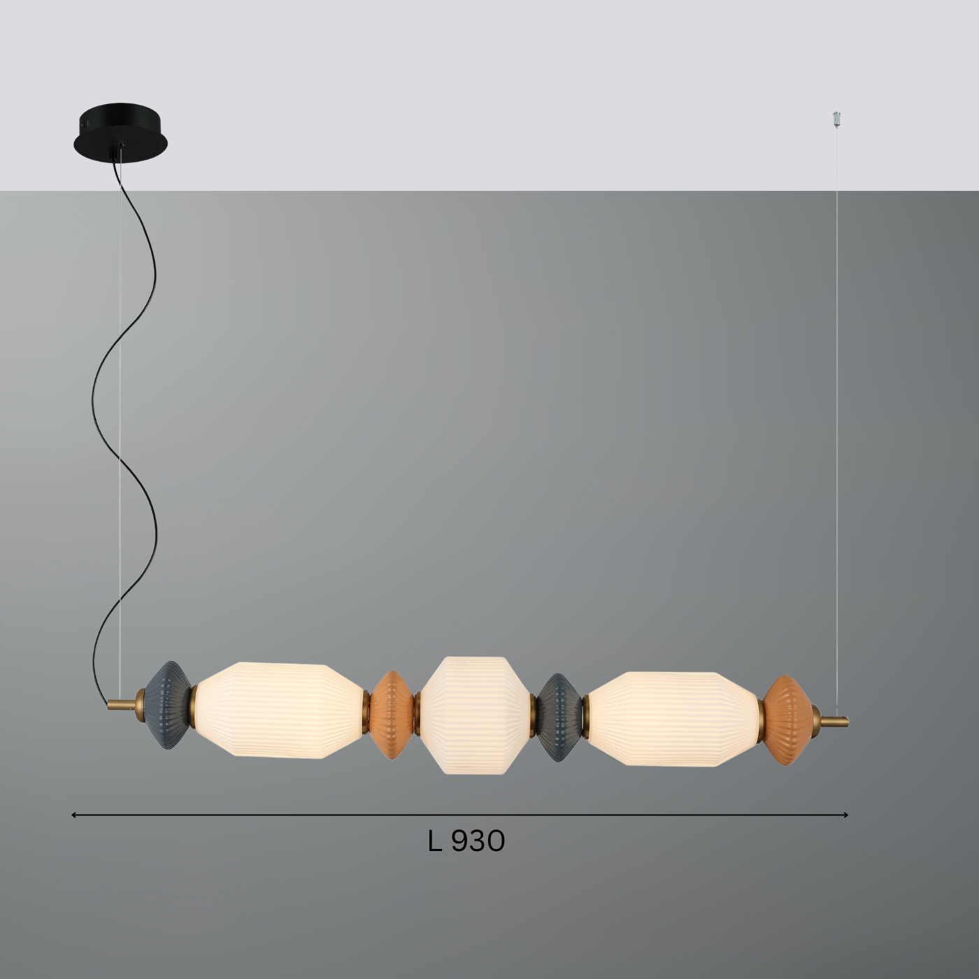 The Artisan Abacus Linear Pendant