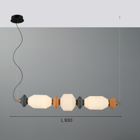 The Artisan Abacus Linear Pendant