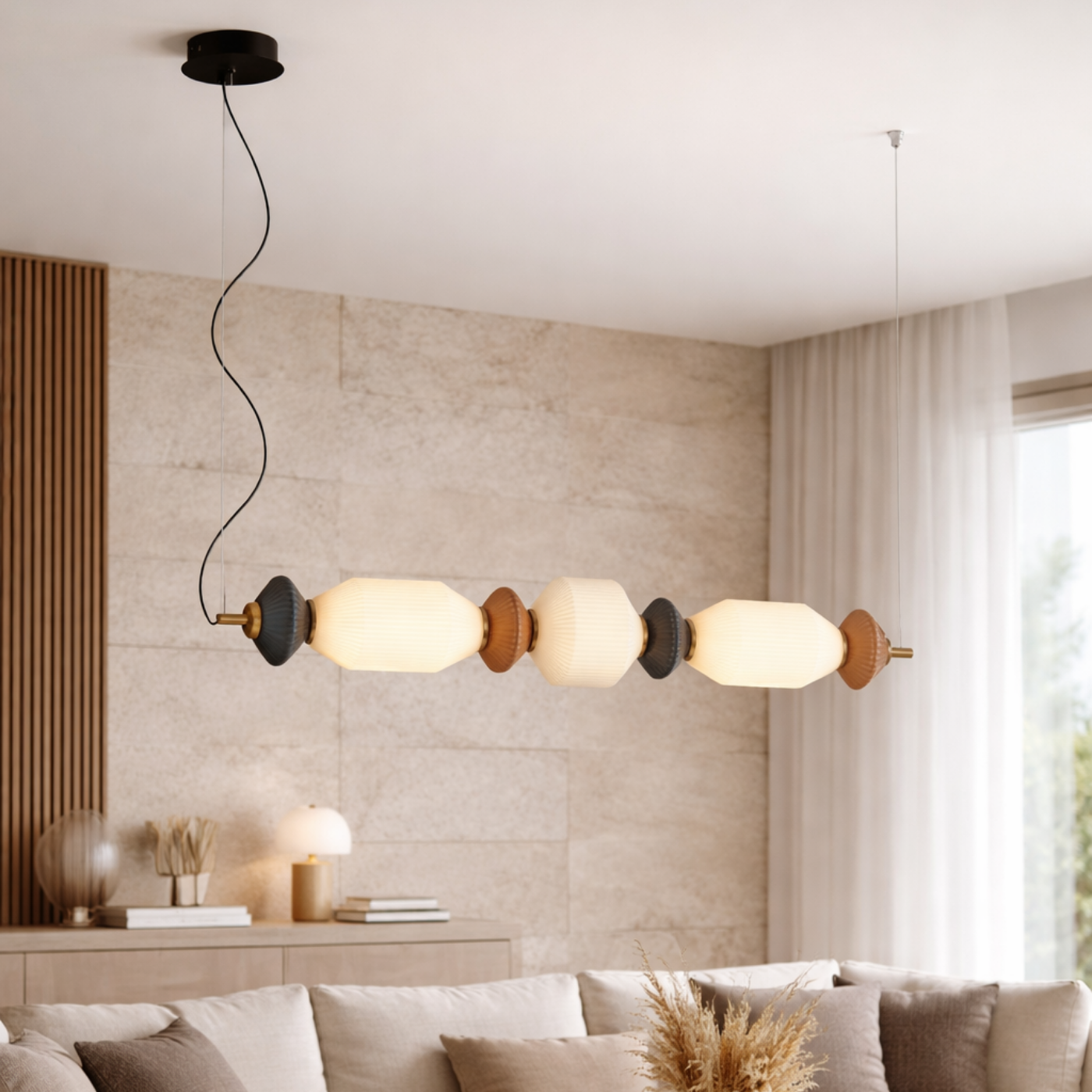 The Artisan Abacus Linear Pendant