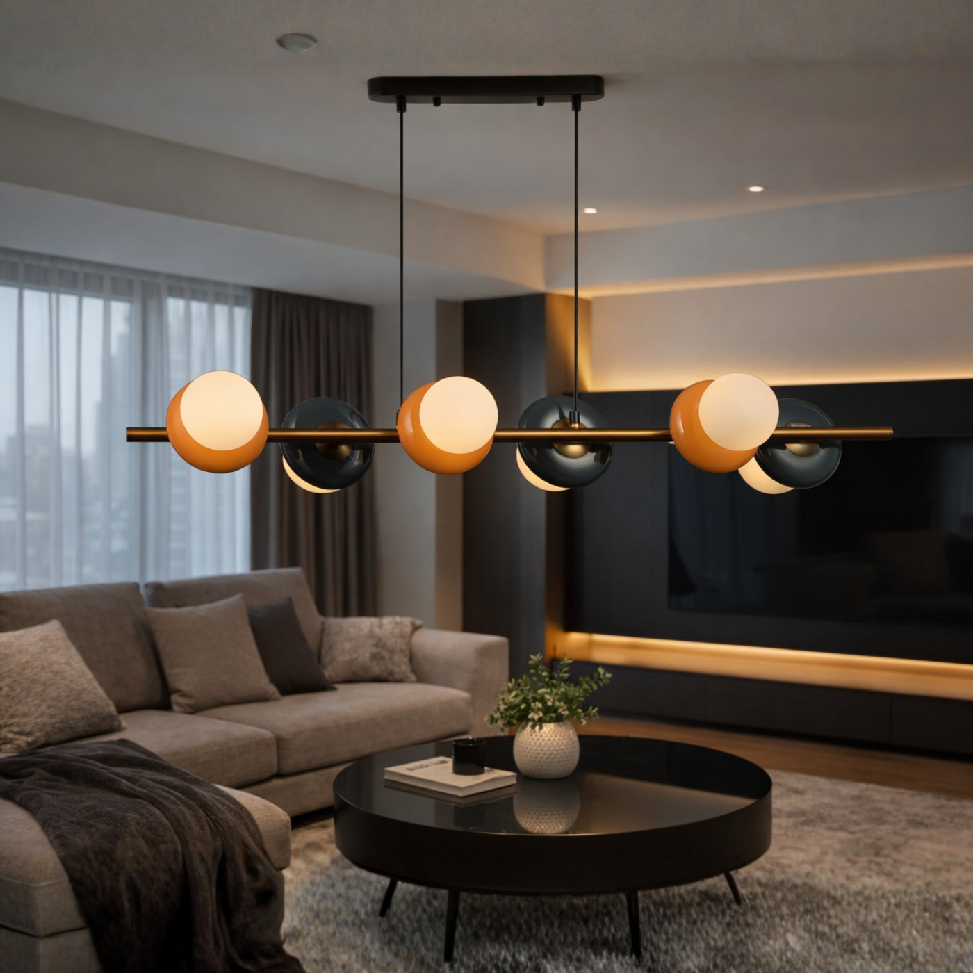 The Horizon Orbit Linear Pendant