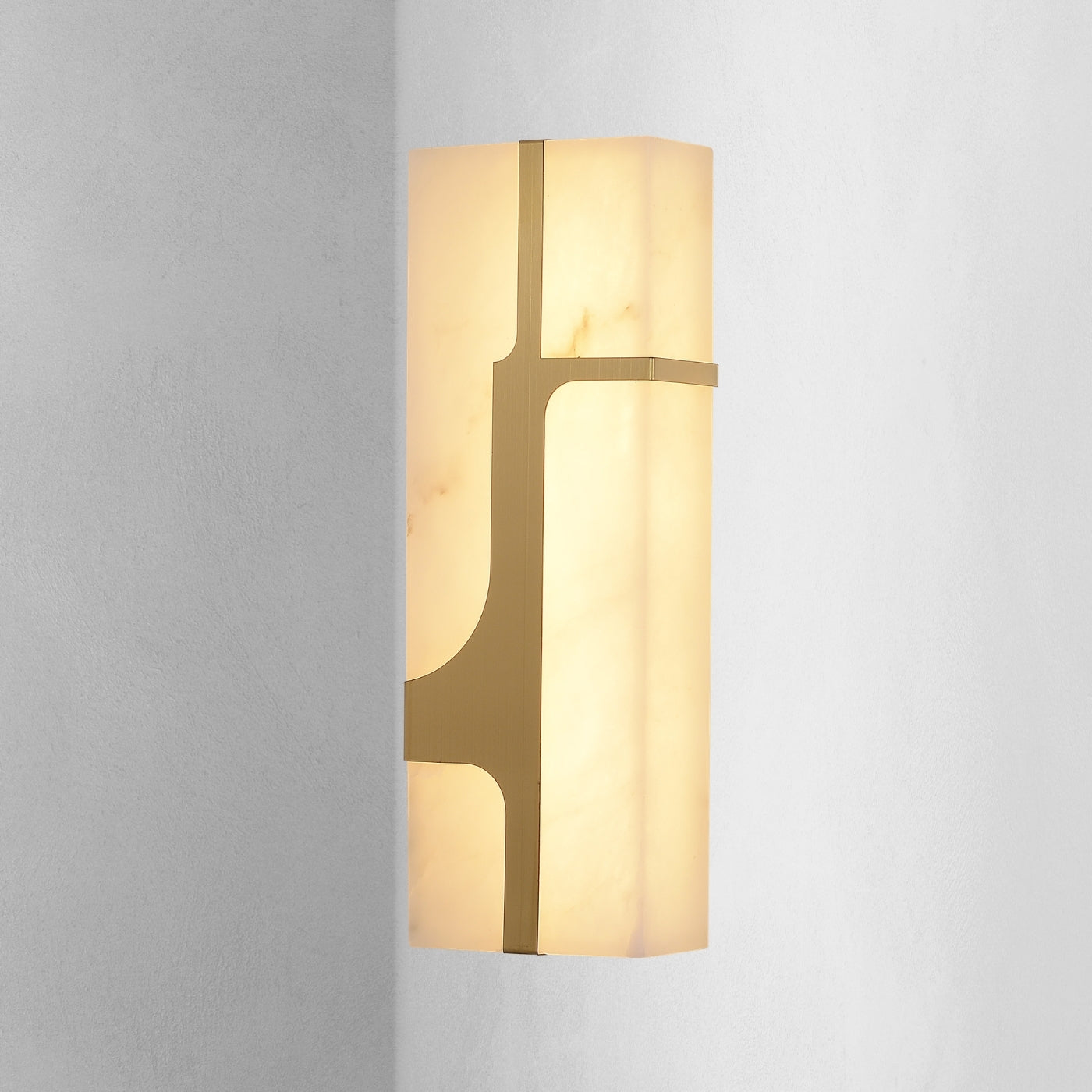The Alabaster Grid Wall Light