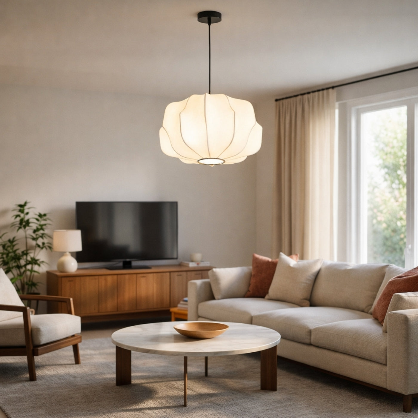 The Nimbus Lotus Pendant Light