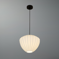 Modern Ribbed Dome Pendant Light