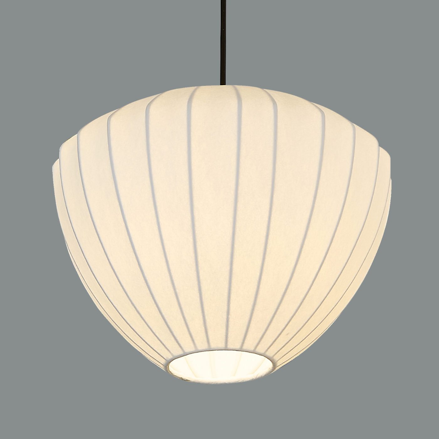 Modern Ribbed Dome Pendant Light