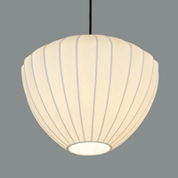 Modern Ribbed Dome Pendant Light