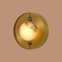 The Alabaster Solis Wall Light