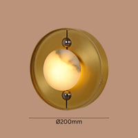 The Alabaster Solis Wall Light