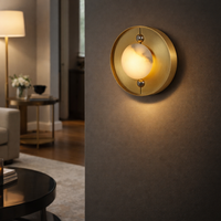 The Alabaster Solis Wall Light