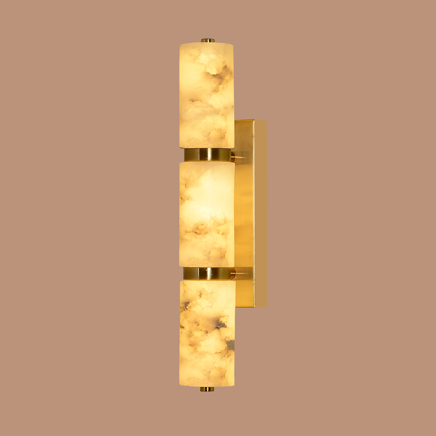 The Alabaster Totem Wall Light