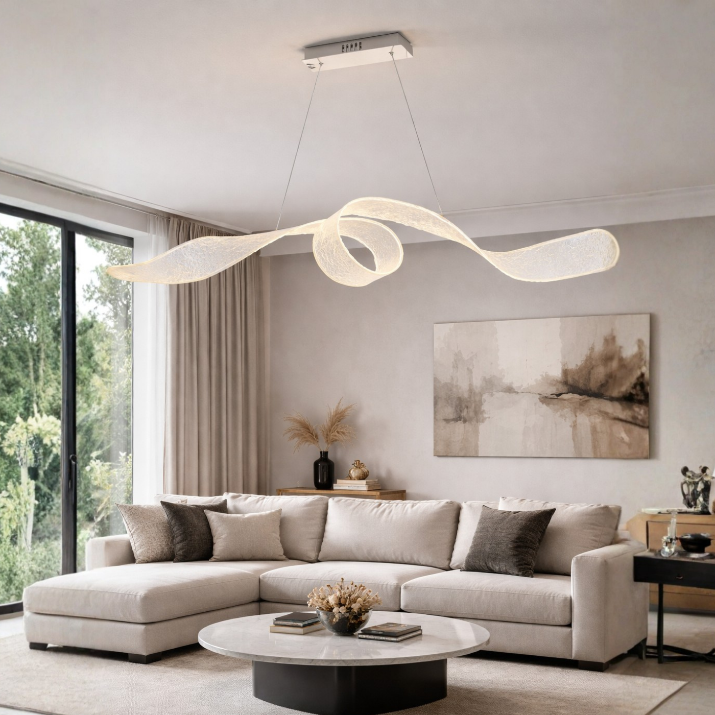 Glacier Swirl Linear Pendant