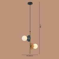 The "Ripple" Duo Globe Pendant Light