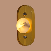The Alabaster Eclipse Wall Light