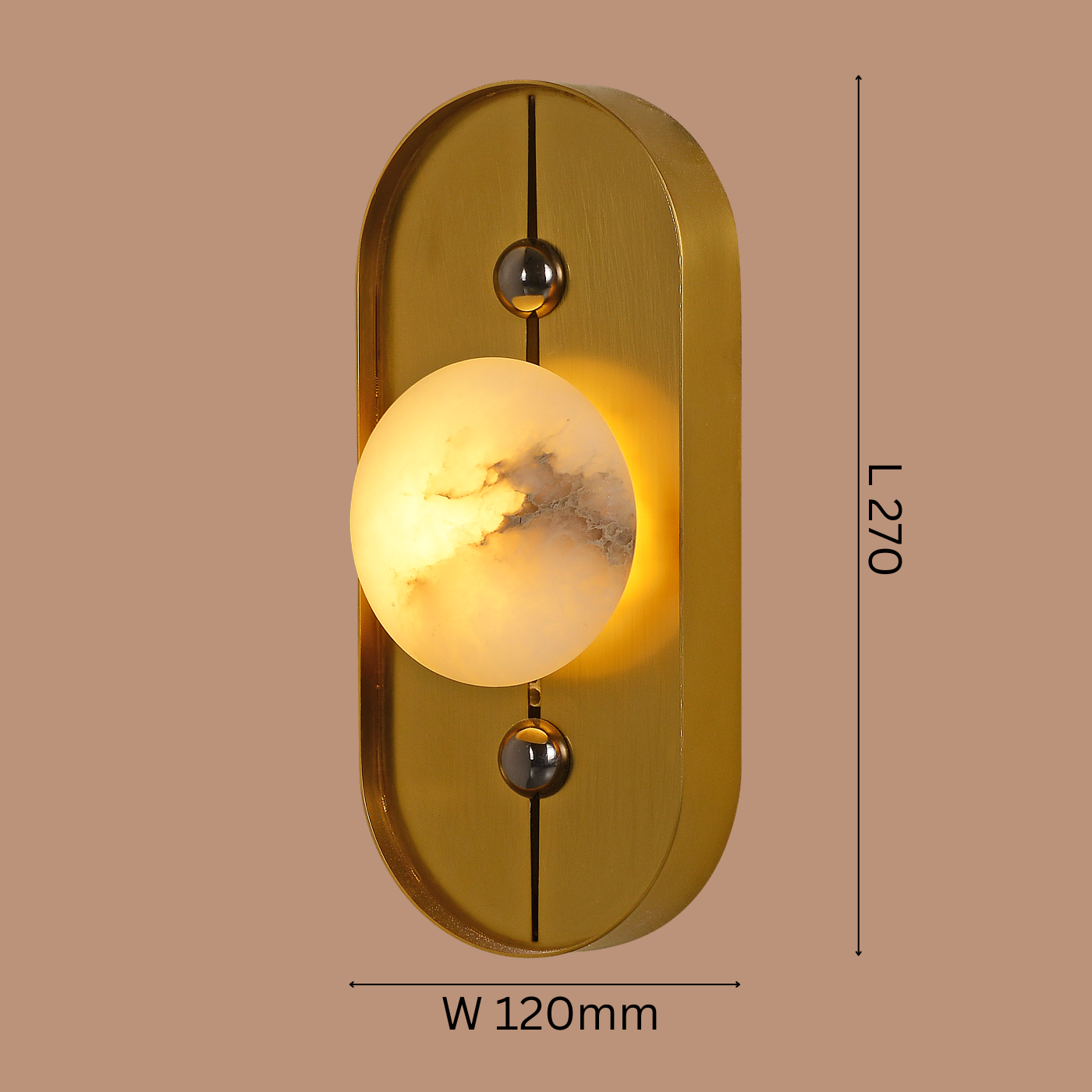 The Alabaster Eclipse Wall Light
