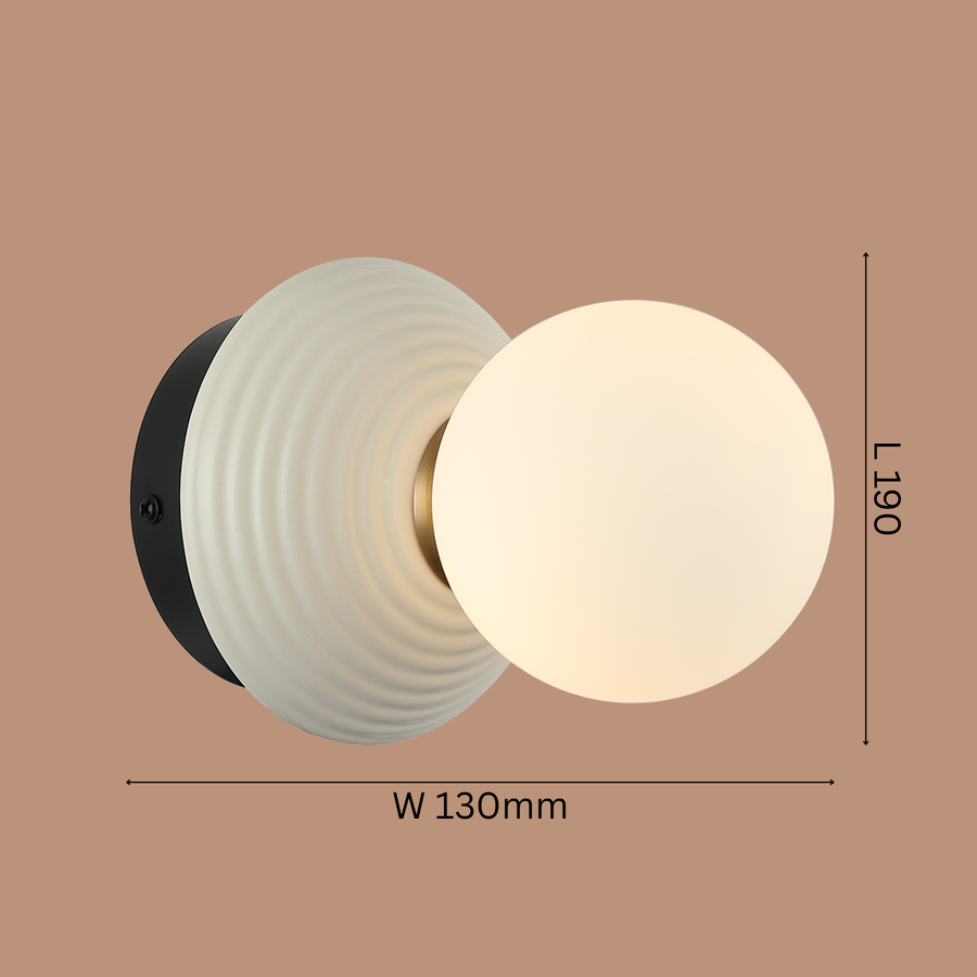 The "Ripple" Globe Wall Light