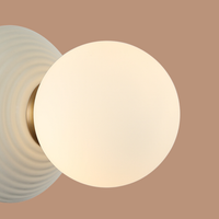 The "Ripple" Globe Wall Light