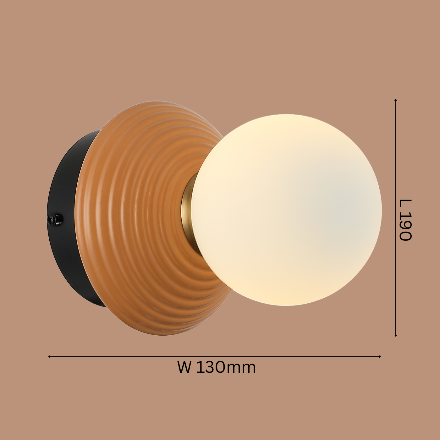 The "Ripple" Globe Wall Light
