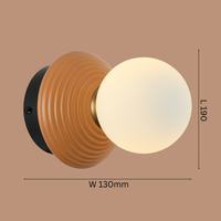 The "Ripple" Globe Wall Light