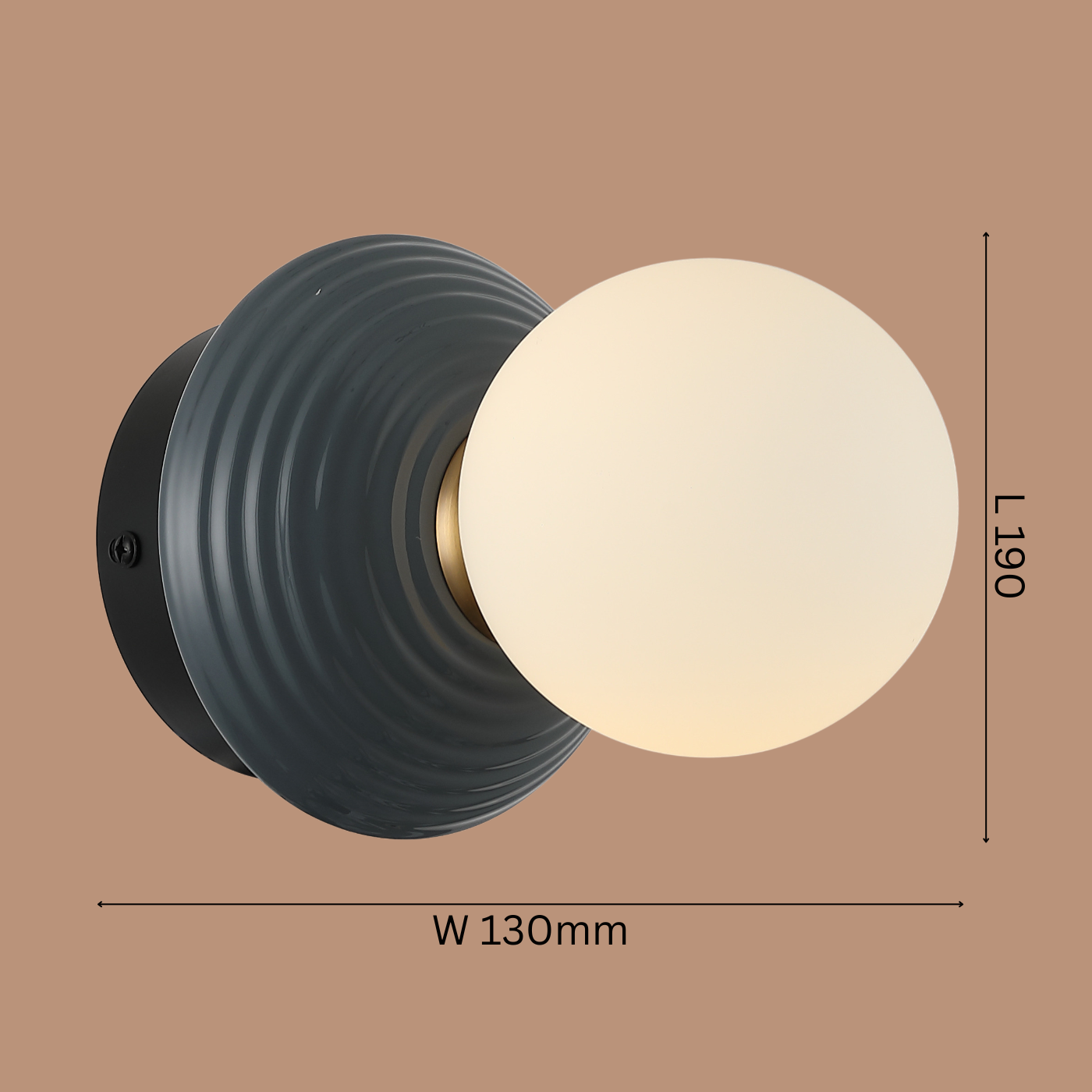 The "Ripple" Globe Wall Light