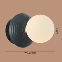 The "Ripple" Globe Wall Light