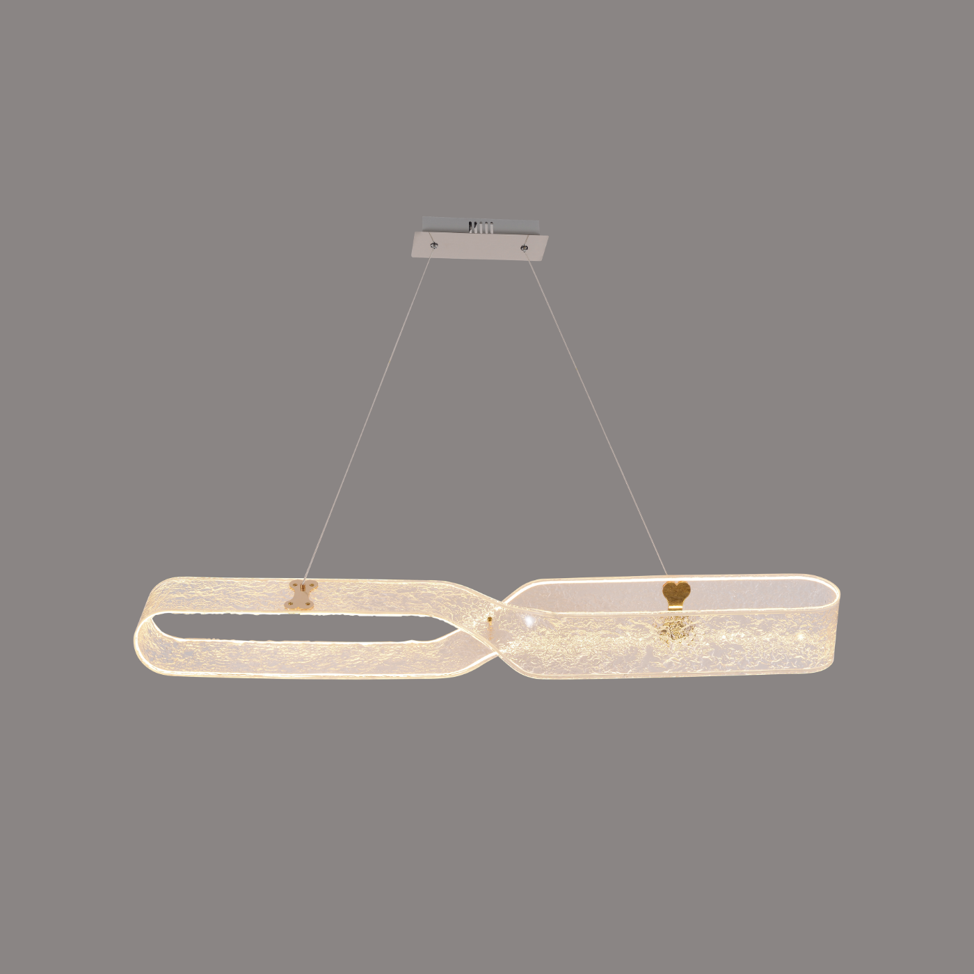 Frost Infinity Loop Linear Pendant