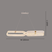 Frost Infinity Loop Linear Pendant