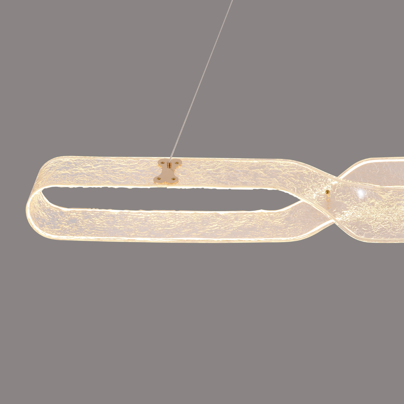 Frost Infinity Loop Linear Pendant