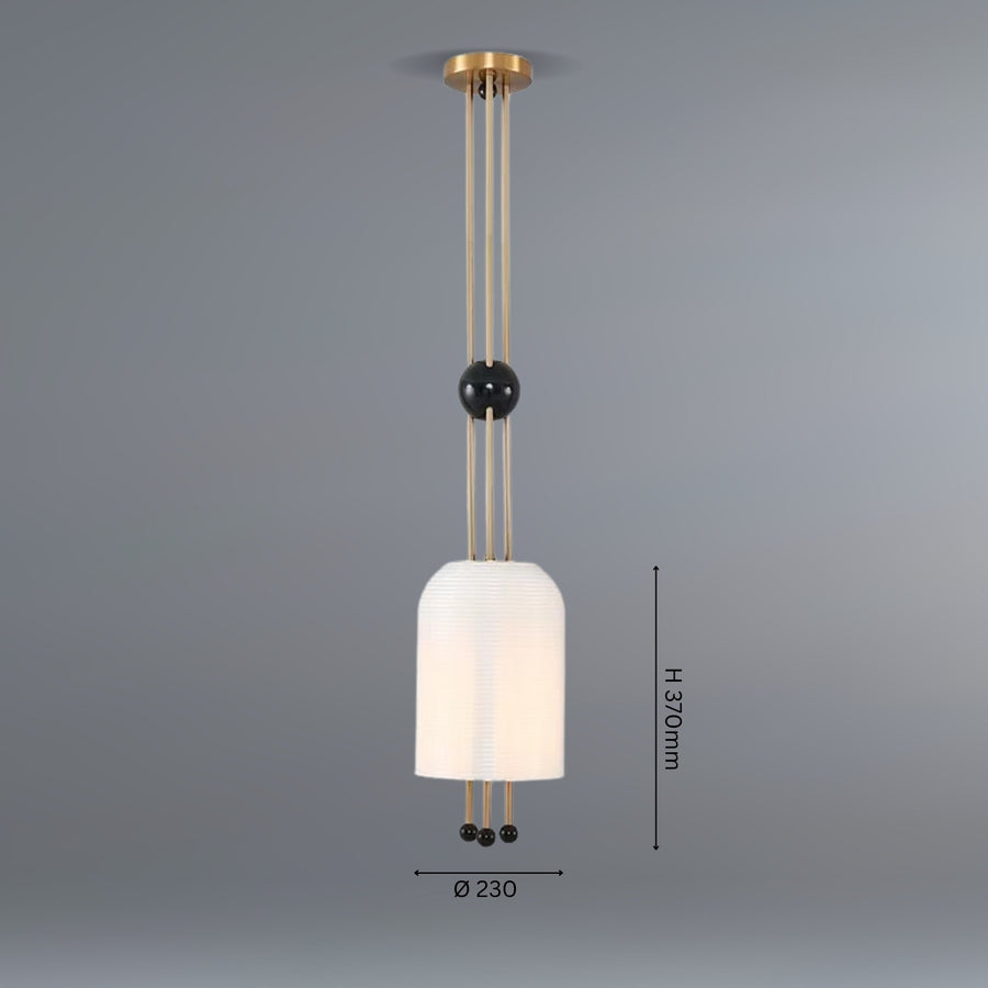 Zenith Ribbed Pendant