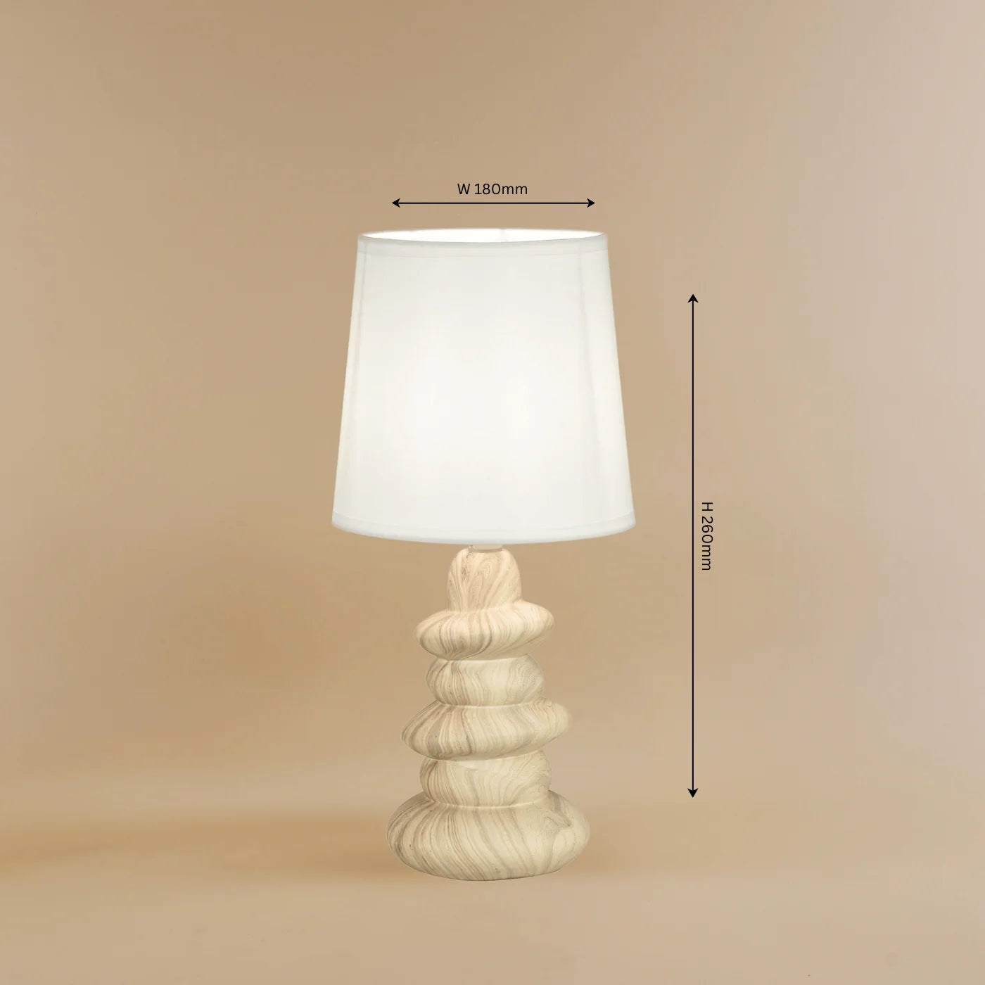 Pebble Peak Table Lamp - Teenbatti