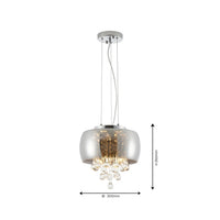 Grey Raindrop Chandelier