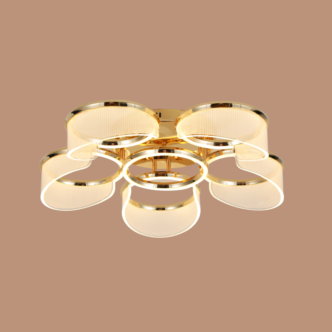 Golden Halo Ceiling Light