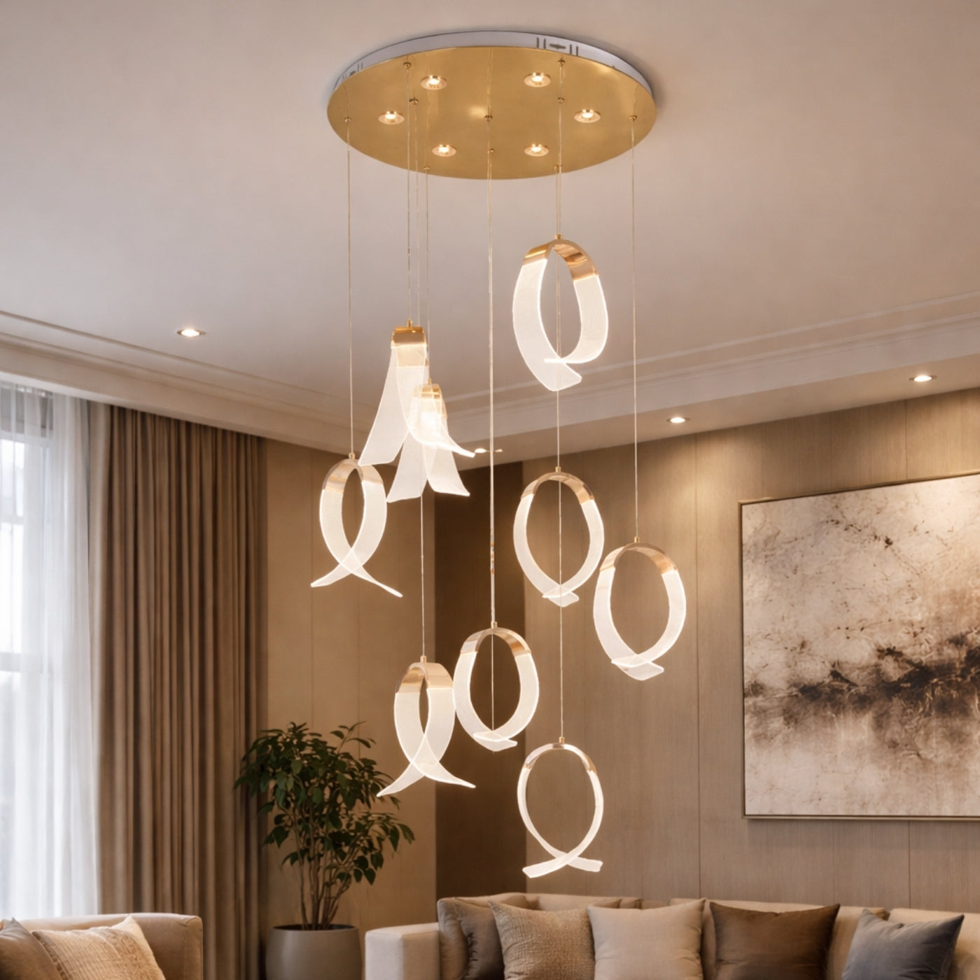 The Infinity Swirl Multi Pendant Light
