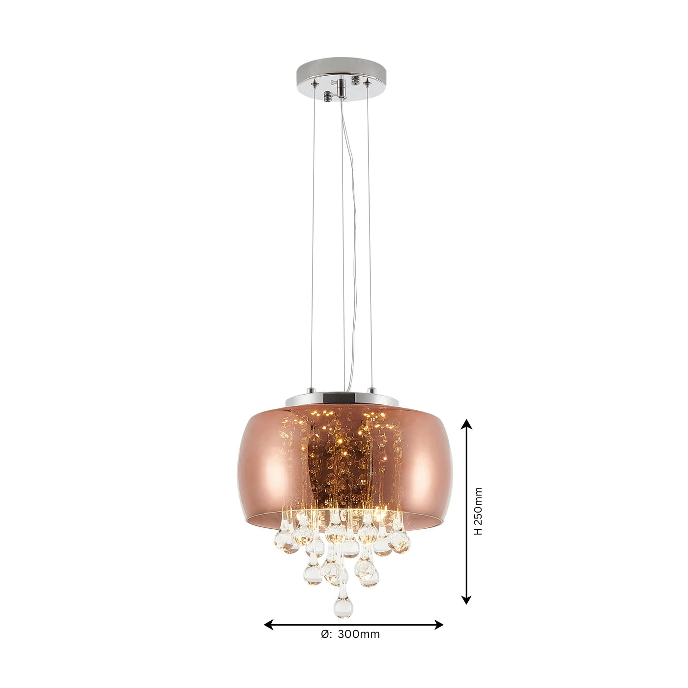 Roseglow Chandelier - Teenbatti