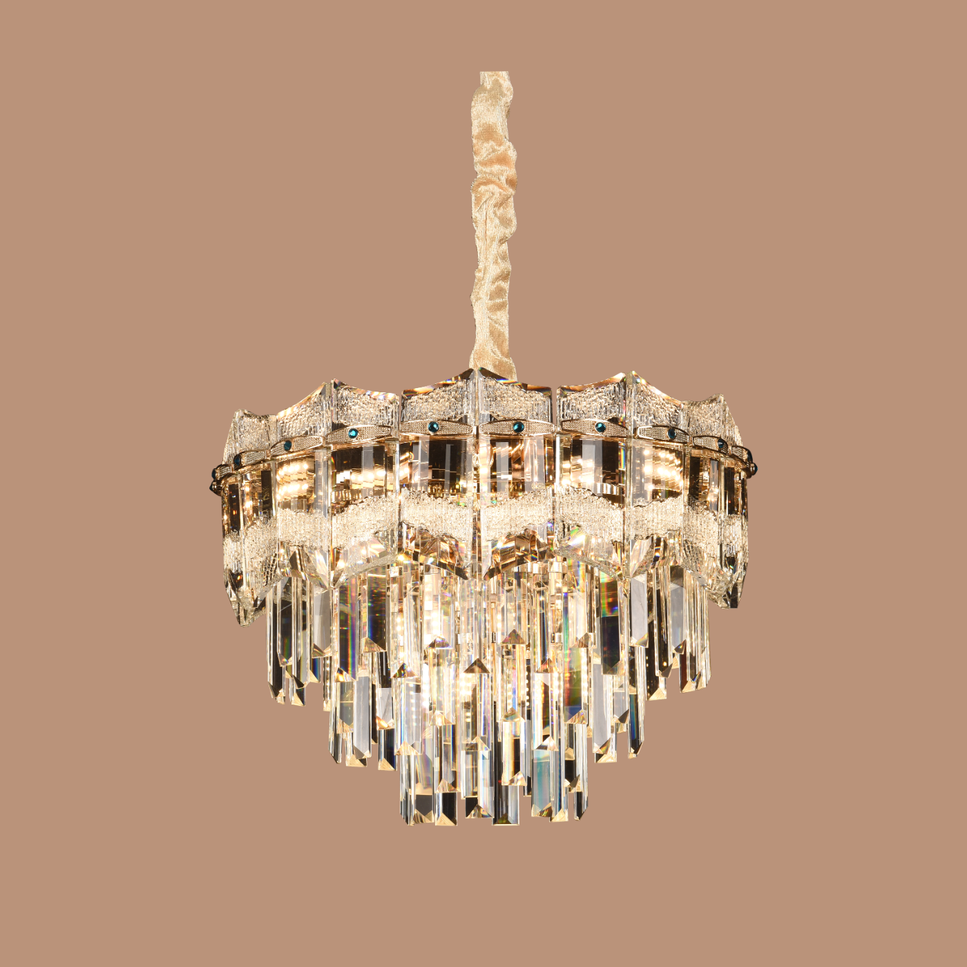 The Sovereign Cascade Chandelier