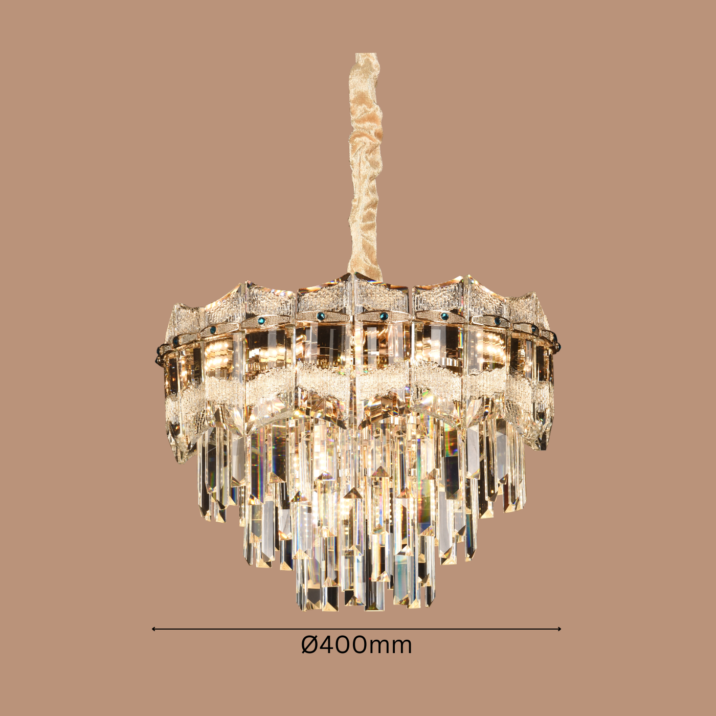 The Sovereign Cascade Chandelier