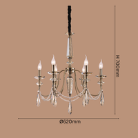 The Heirloom Grace Chandelier (Smoke Edition)