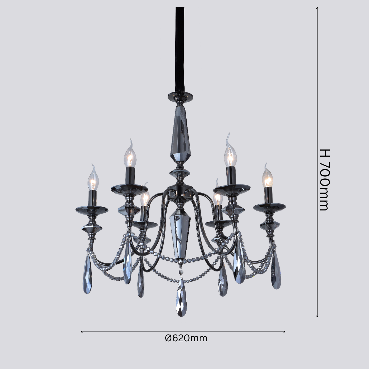 The Heirloom Grace Chandelier (Amber Edition)
