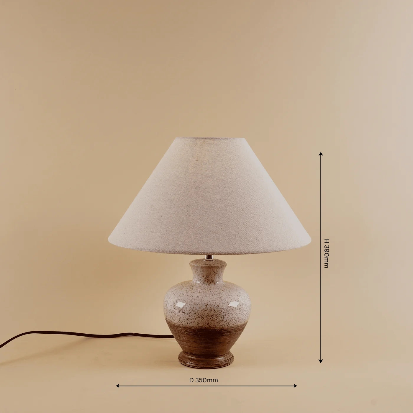 Rustic Glow Table Lamp - Teenbatti