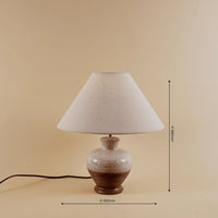 Rustic Glow Table Lamp - Teenbatti