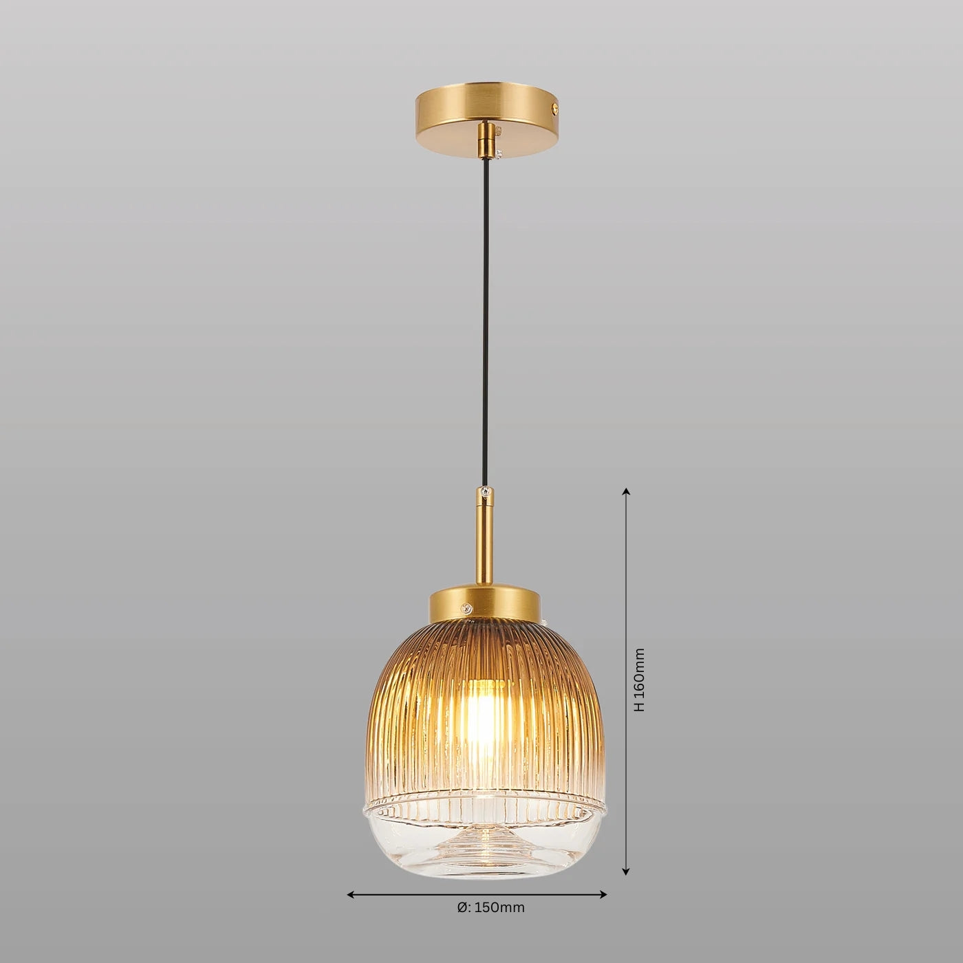 Serene Stripes Hanging Light