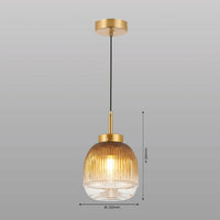 Serene Stripes Hanging Light